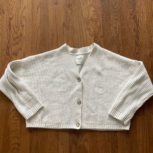 Abercrombie & Fitch Women's Off-White Cardigan Sweater